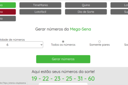 1 - cinco sites para escolher números para mega sena