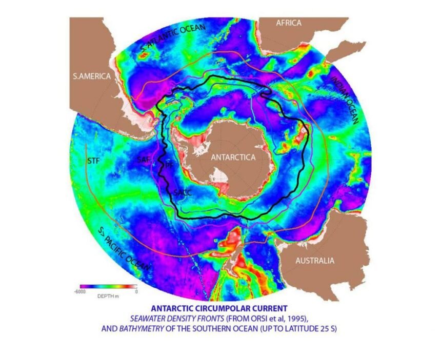 Corrente Circumpolar Antártica está acelerando – e não é a primeira vez