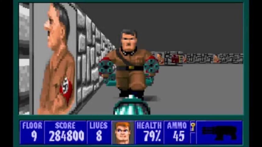 Imagem do Wolfenstein, primeiro jogo 3D